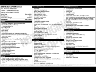 2021 Subaru Wrx